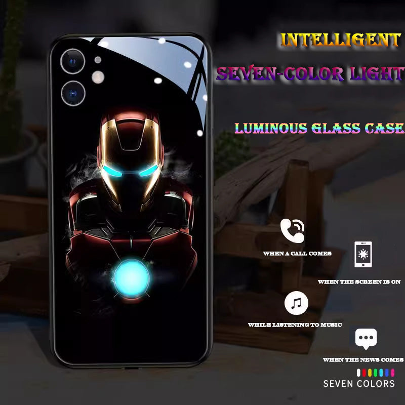 new original Iron Man luminous phone case