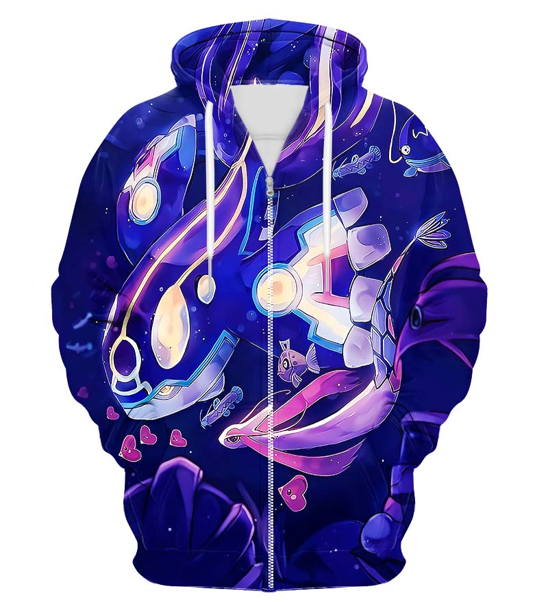 Colorful X-Ray Zip Up Hoodie