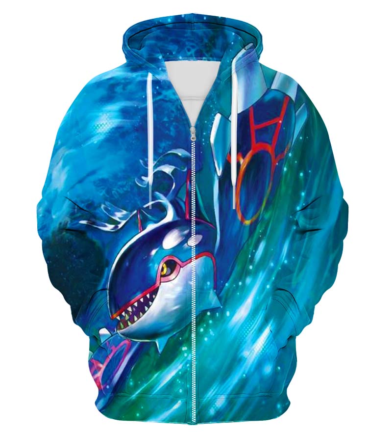 Colorful X-Ray Zip Up Hoodie