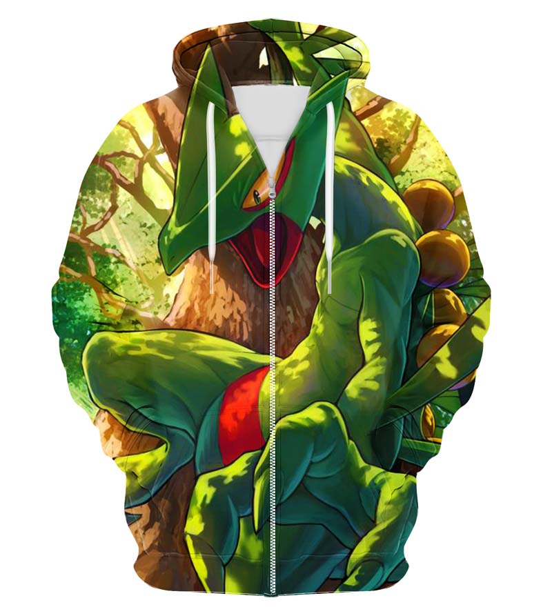 Colorful X-Ray Zip Up Hoodie