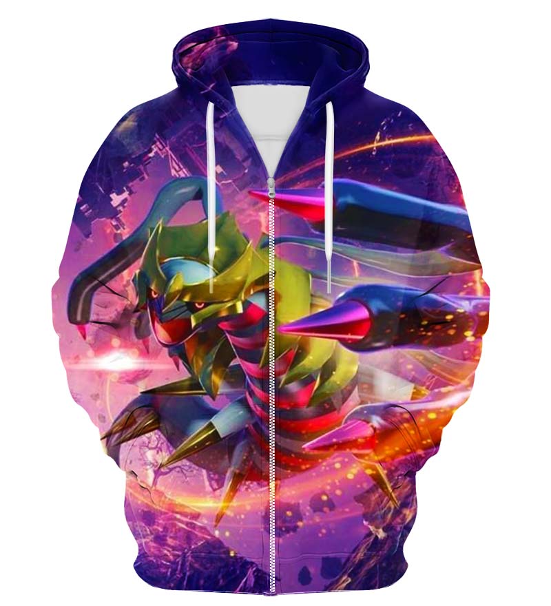 Colorful X-Ray Zip Up Hoodie