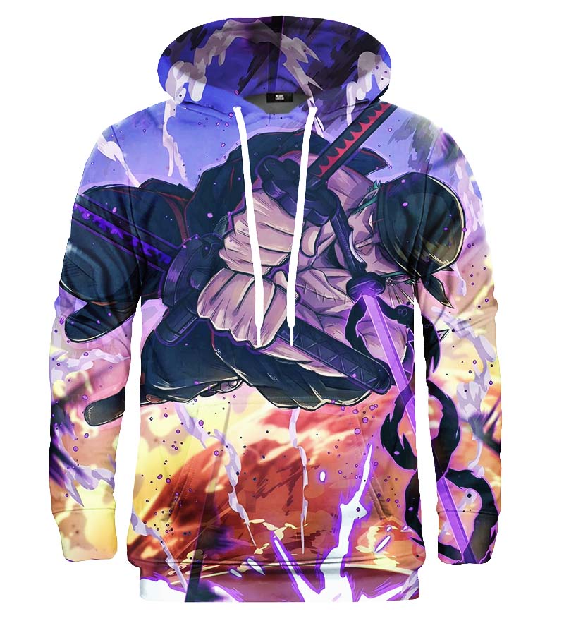 Roronoa Zoro Print Hoodie