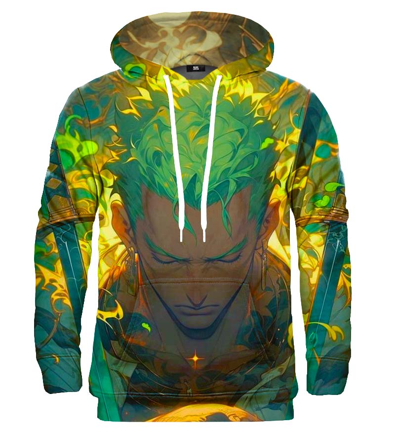 Roronoa Zoro Print Hoodie