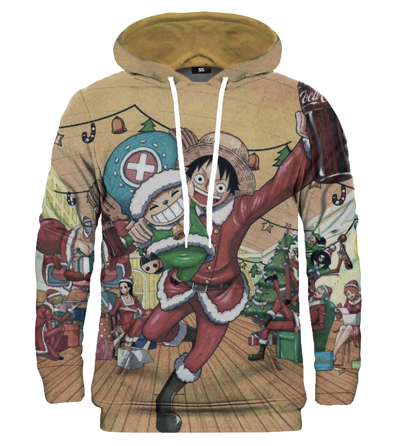 Christmas Themed Anime Hoodie