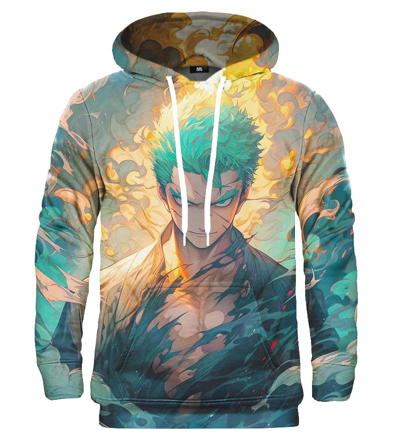 Roronoa Zoro Print Hoodie