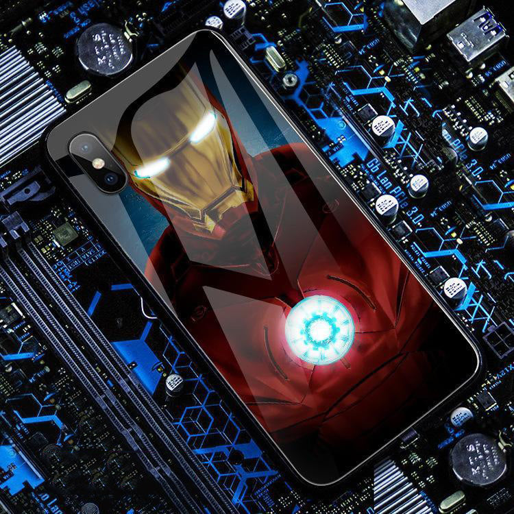 new original Iron Man luminous phone case