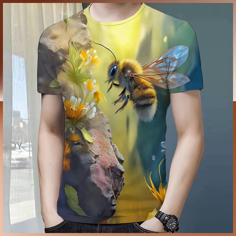 The latest hot-selling 3D healthy cotton T-shirt in summer 2024