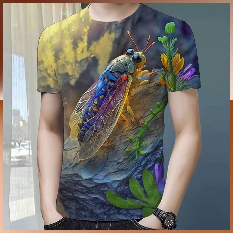 The latest hot-selling 3D healthy cotton T-shirt in summer 2024