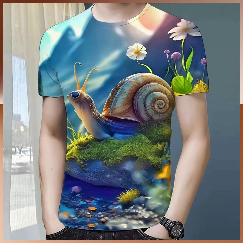 The latest hot-selling 3D healthy cotton T-shirt in summer 2024