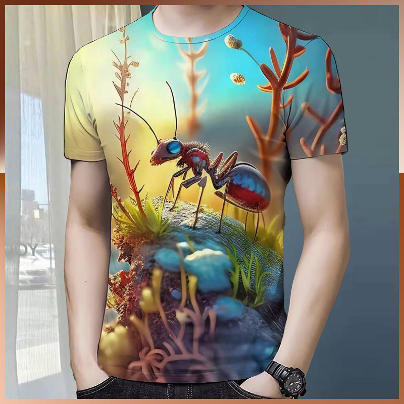 The latest hot-selling 3D healthy cotton T-shirt in summer 2024