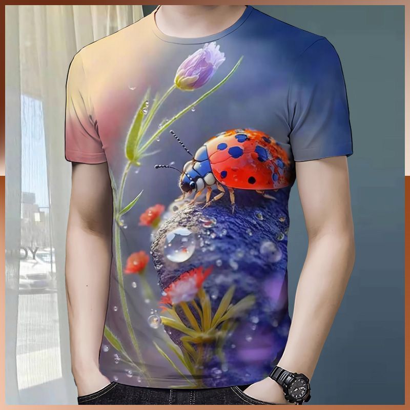 The latest hot-selling 3D healthy cotton T-shirt in summer 2024