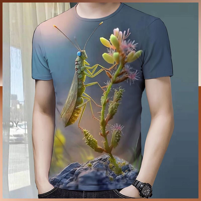 The latest hot-selling 3D healthy cotton T-shirt in summer 2024