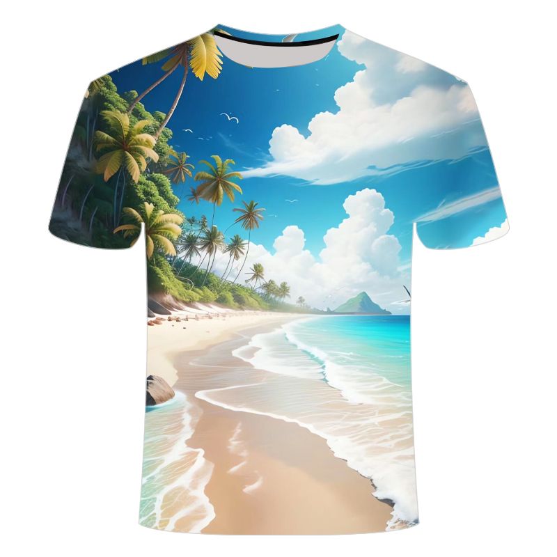 The latest hot-selling 3D healthy cotton T-shirt in summer 2024