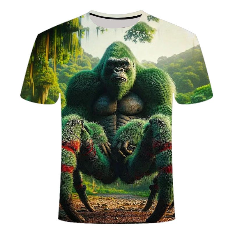 The latest hot-selling 3D healthy cotton T-shirt in summer 2024