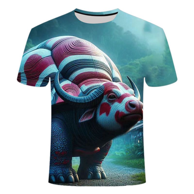 The latest hot-selling 3D healthy cotton T-shirt in summer 2024