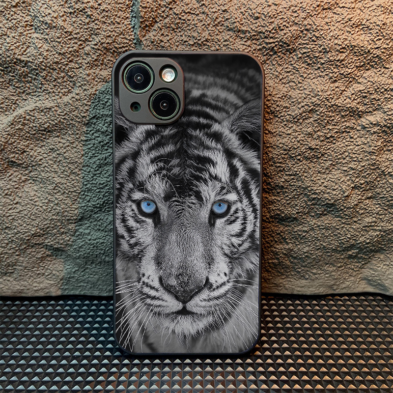 original tiger glass phone case