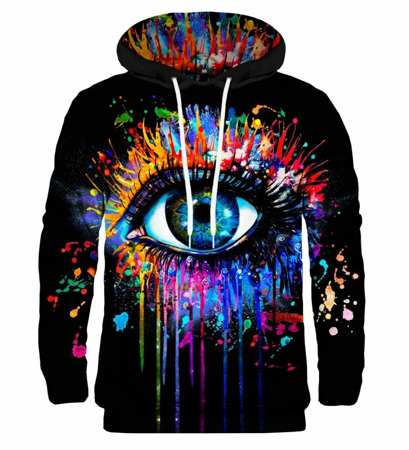 BLACK FULLPRINT HOODIE