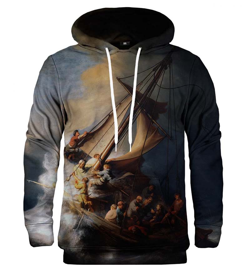 Christ in the Storm on the Lake of Galilee hoodie