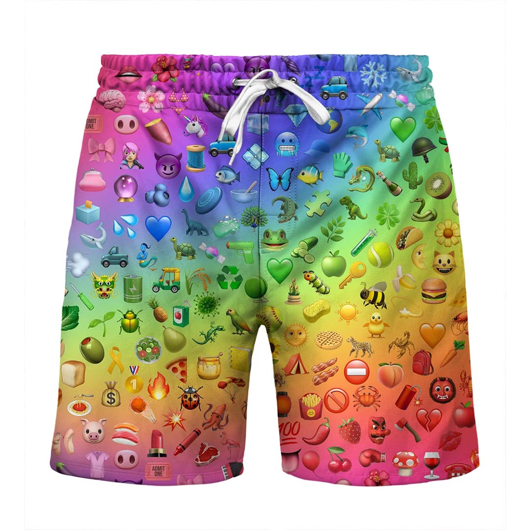 Rainbow emoji Shorts