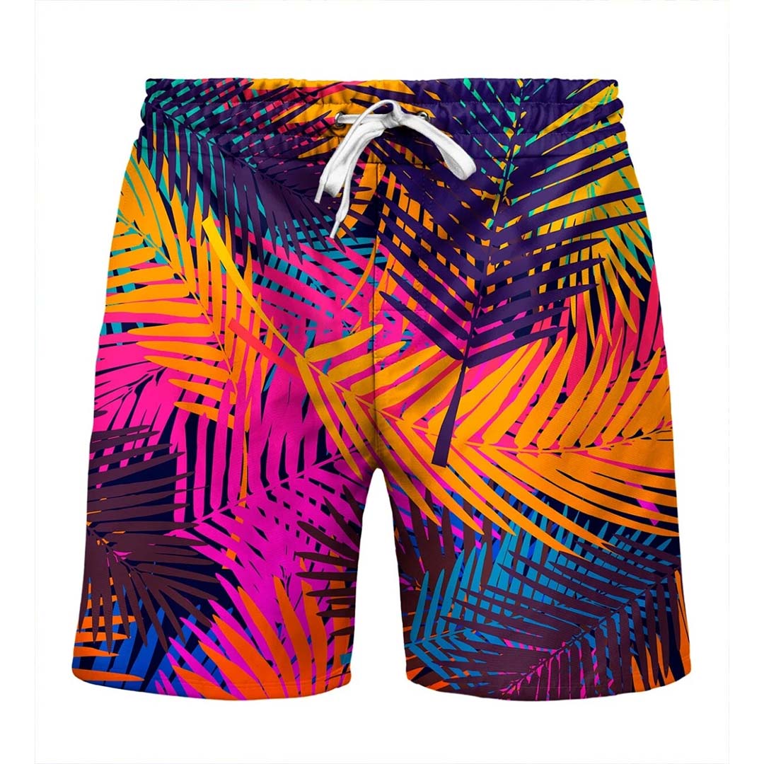 Colorful Palm Shorts