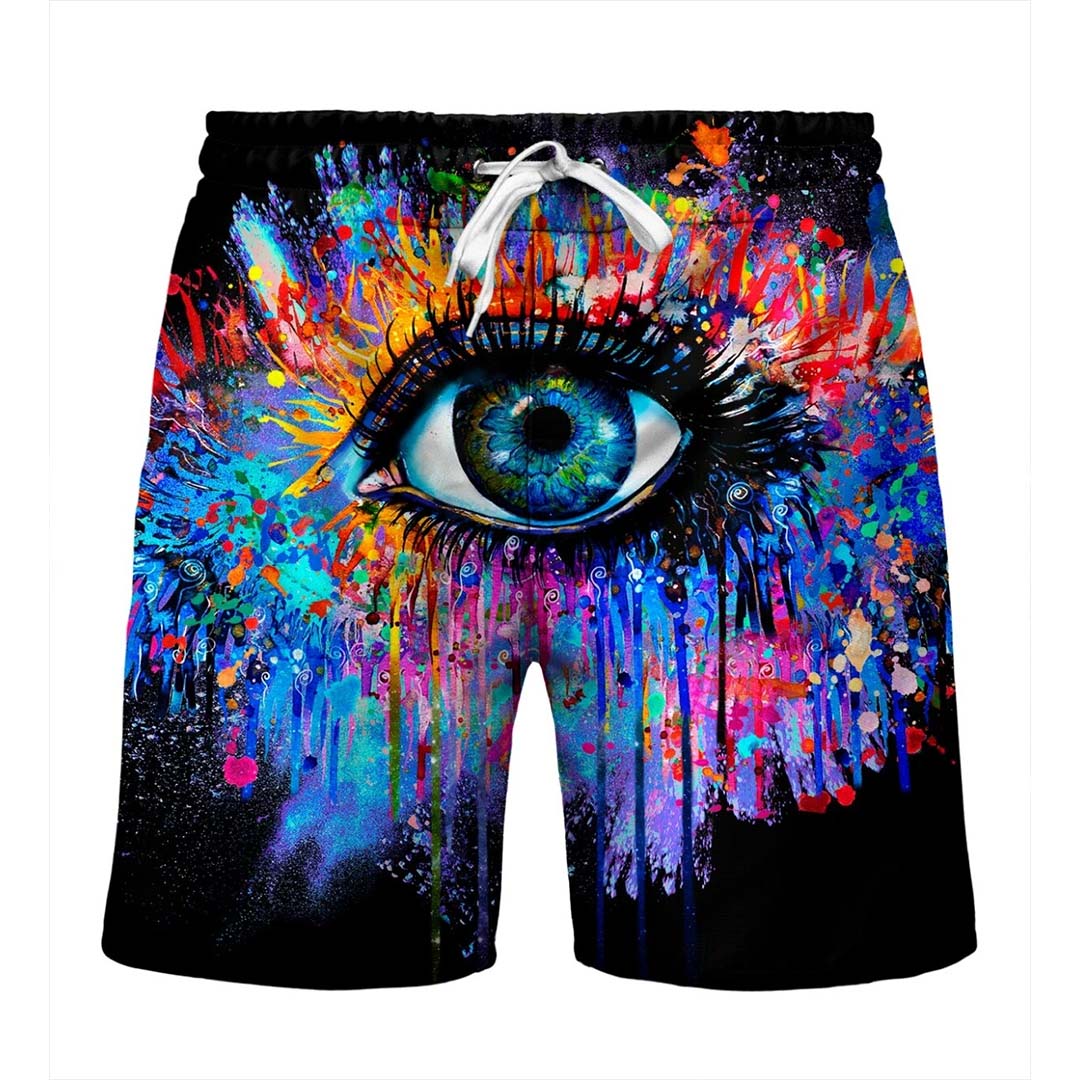 Black Fullprint Shorts