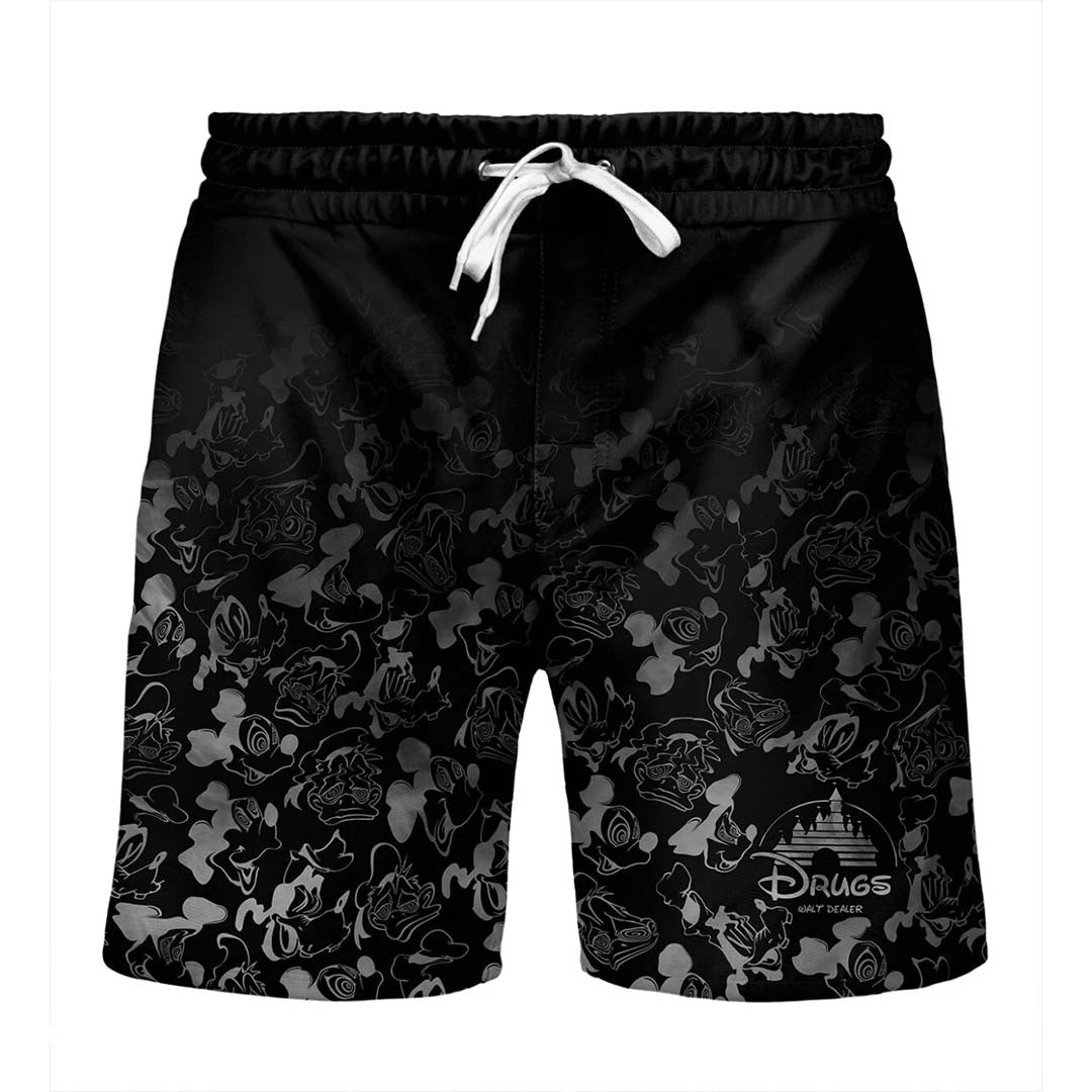 Black and white Walt Dealer Shorts