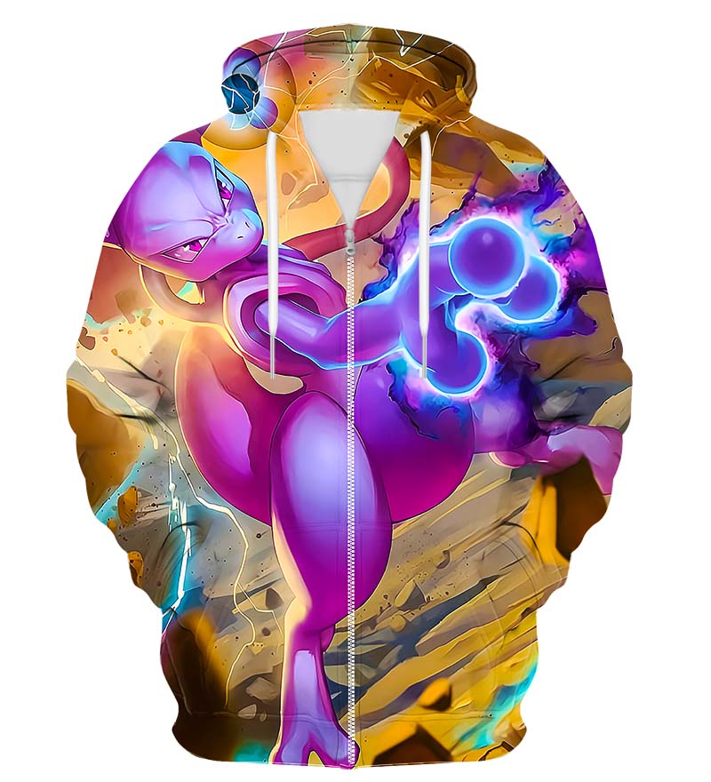 Colorful X-Ray Zip Up Hoodie