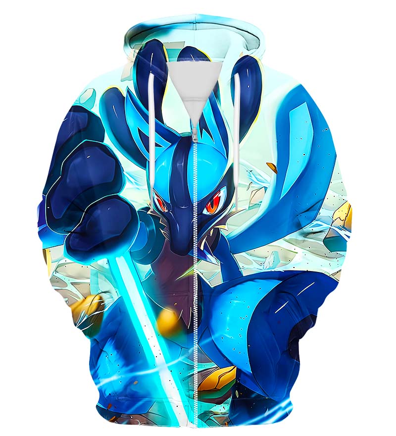 Colorful X-Ray Zip Up Hoodie