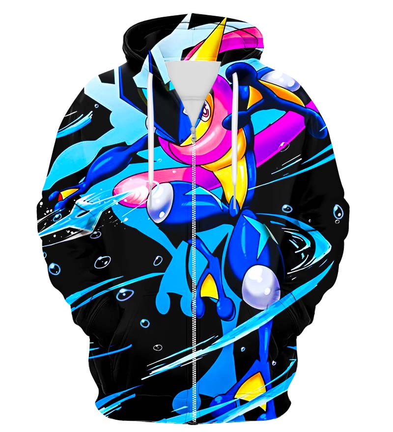 Colorful X-Ray Zip Up Hoodie