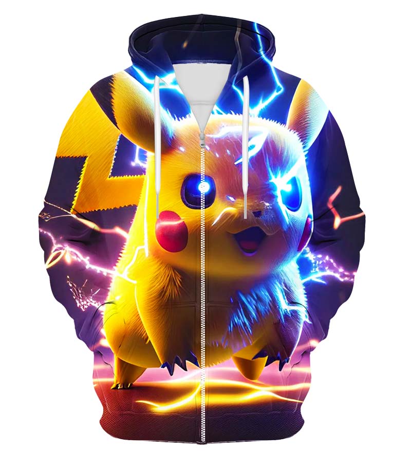 Colorful X-Ray Zip Up Hoodie