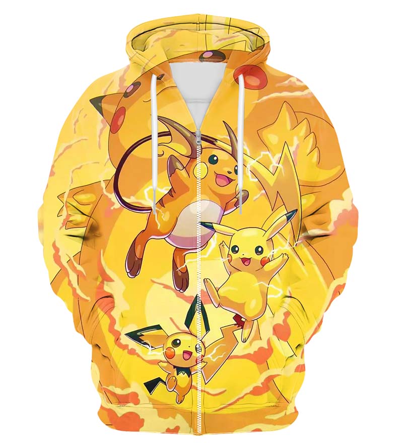 Colorful X-Ray Zip Up Hoodie