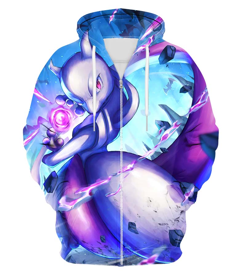 Colorful X-Ray Zip Up Hoodie