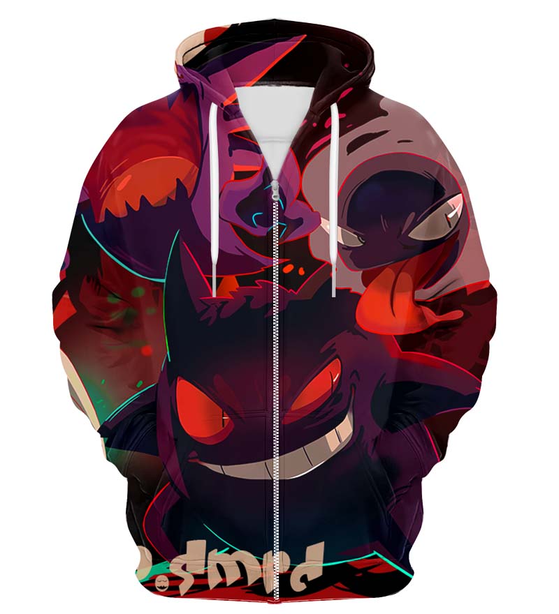 Colorful X-Ray Zip Up Hoodie