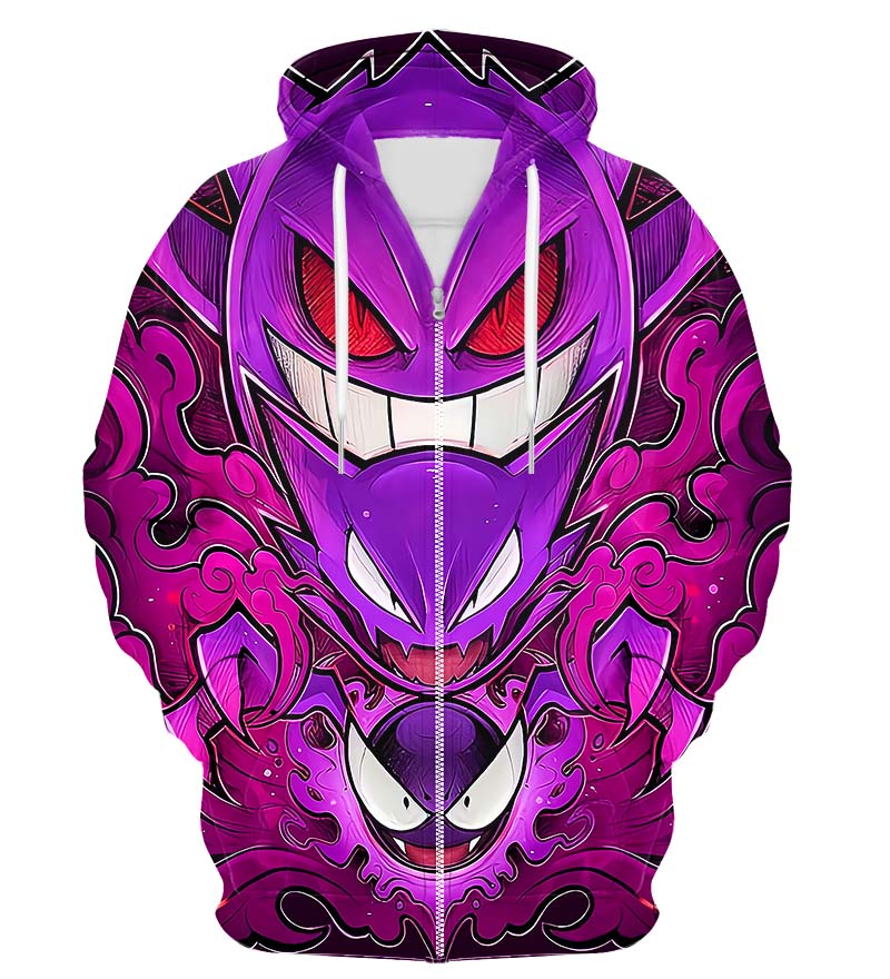 Colorful X-Ray Zip Up Hoodie