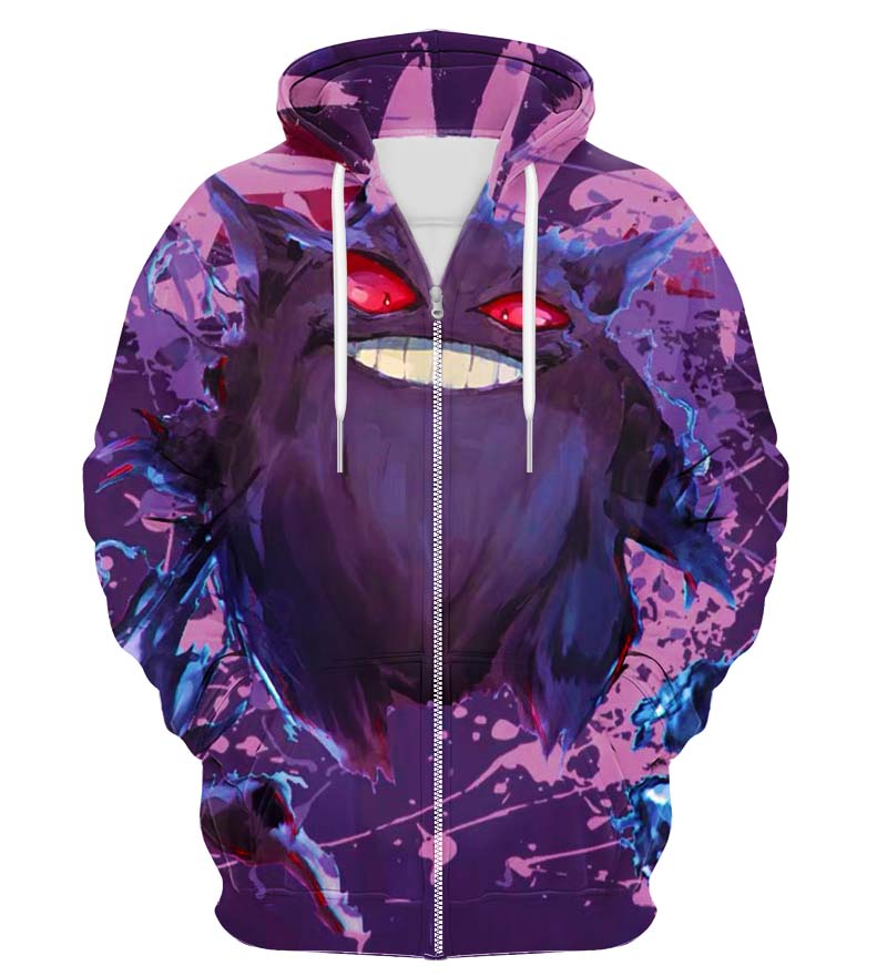 Colorful X-Ray Zip Up Hoodie