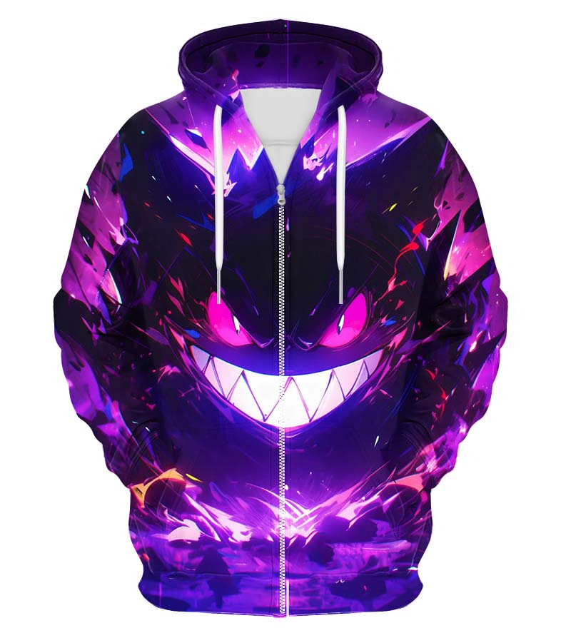 Colorful X-Ray Zip Up Hoodie