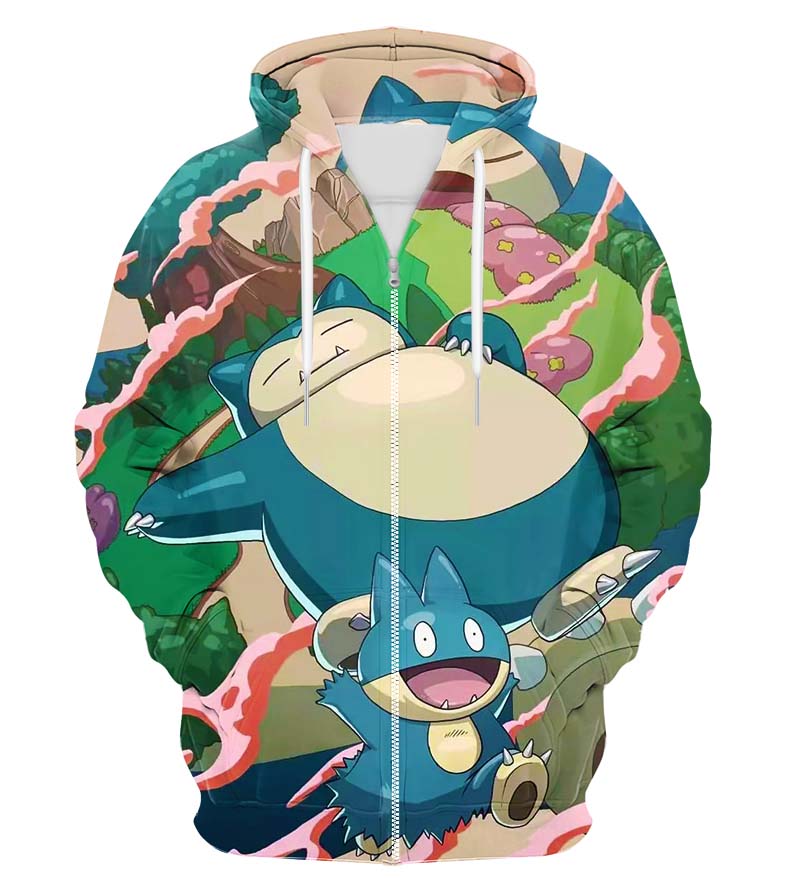 Colorful X-Ray Zip Up Hoodie