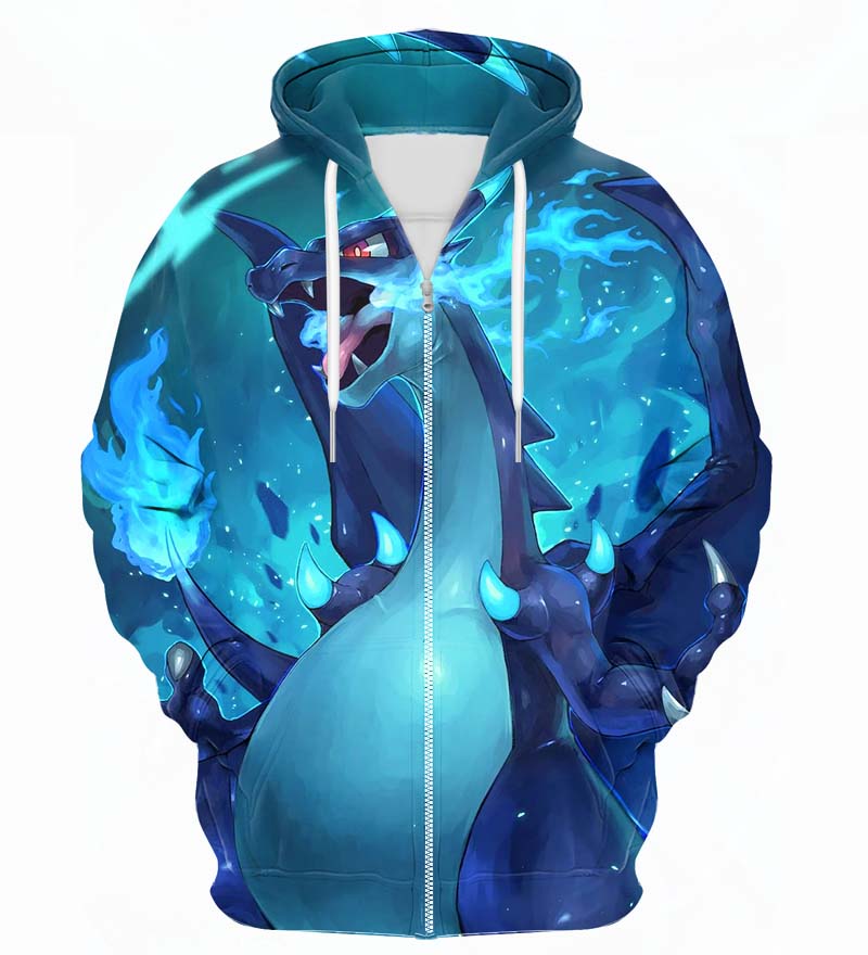 Colorful X-Ray Zip Up Hoodie