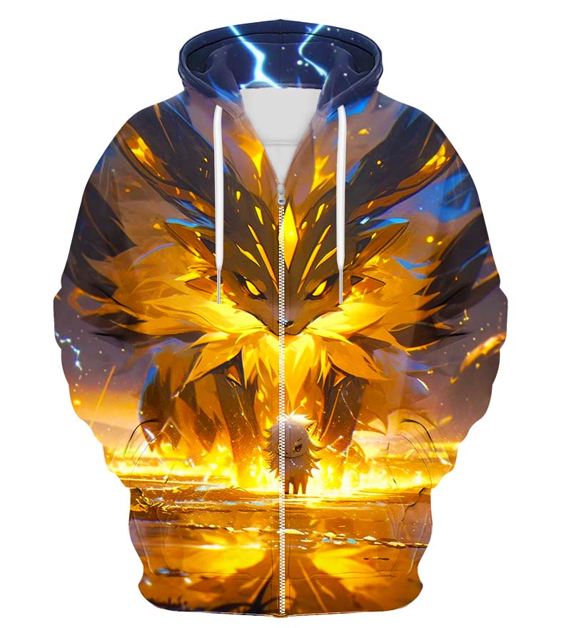 Colorful X-Ray Zip Up Hoodie