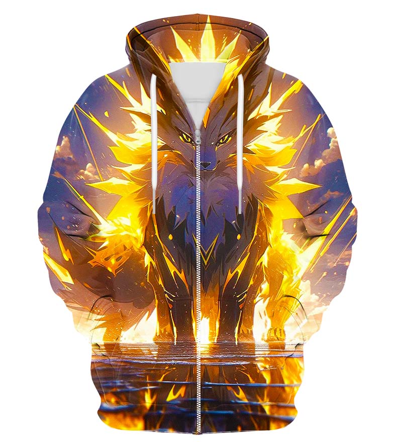 Colorful X-Ray Zip Up Hoodie