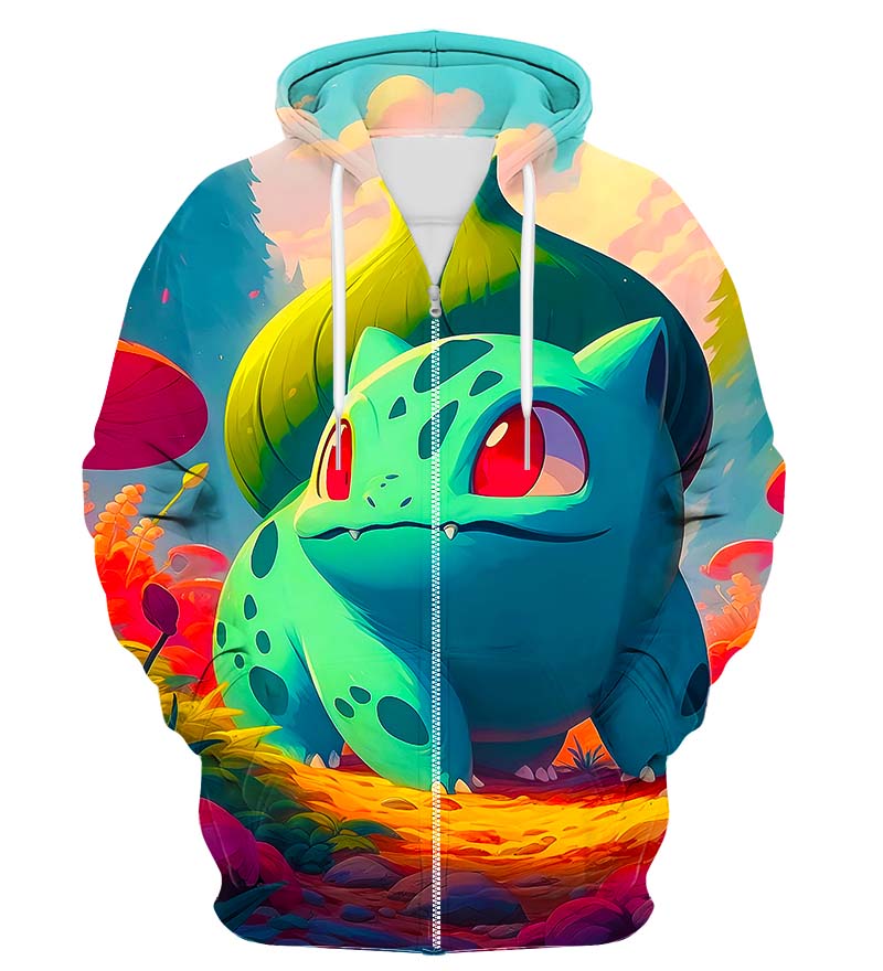 Colorful X-Ray Zip Up Hoodie