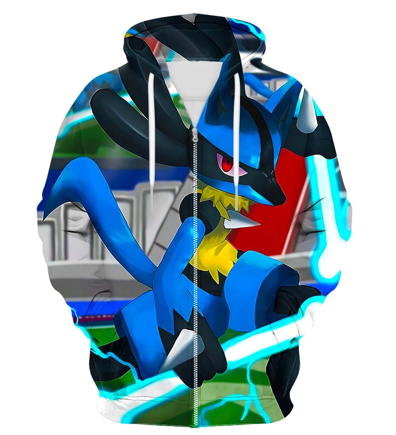 Colorful X-Ray Zip Up Hoodie