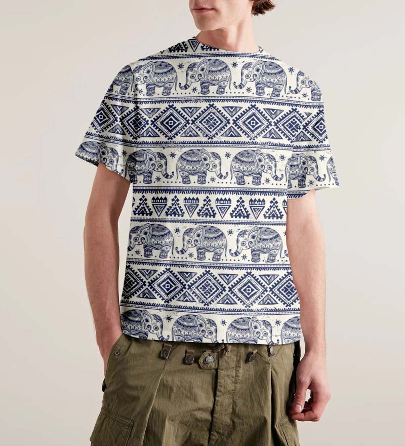 Elephants Pattern t-shirt